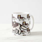 English Springer Spaniel Liver Tri Cartoon Kaffeetasse (VorderseiteRechts)