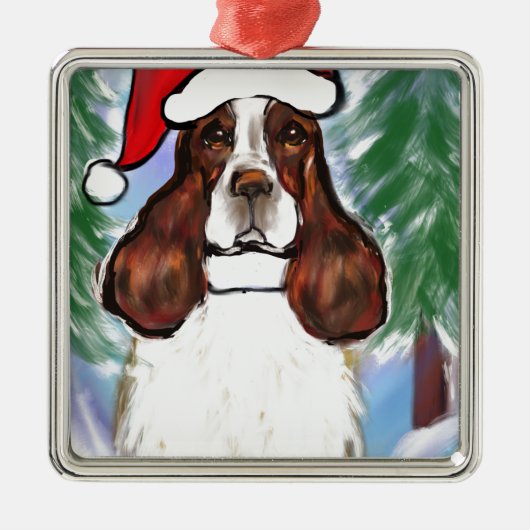 ENGLISH SPRINGER SPANIEL ORNAMENT AUS METALL (Vorne)
