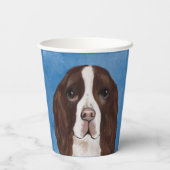 ENGLISH SPRINGER SPANIEL PAPPBECHER (Rückseite)