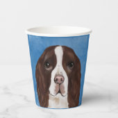 ENGLISH SPRINGER SPANIEL PAPPBECHER (Vorderseite)