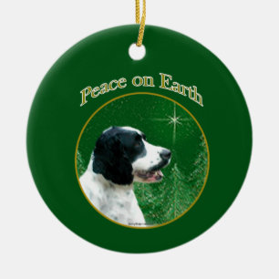 English Springer Spaniel Peace Keramik Ornament