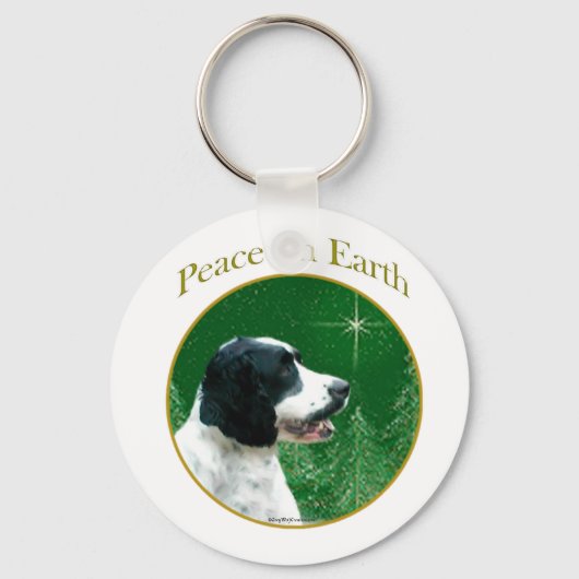 English Springer Spaniel Peace Schlüsselanhänger (Vorderseite)