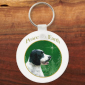 English Springer Spaniel Peace Schlüsselanhänger (Vorderseite)