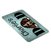 English Springer Spaniel Peeking Personalisierter Magnet (Rechte Seite)