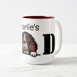 English Springer Spaniel Personalisiert Vater Tass Zweifarbige Tasse