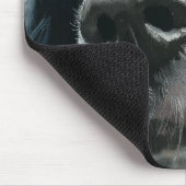 English springer spaniel portrait with ticking mousepad (Ecke)