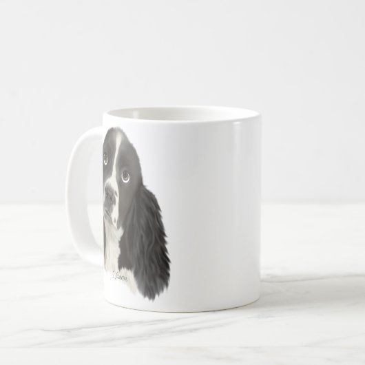 English Springer Spaniel Puppy Kaffeetasse (Vorderseite Links)