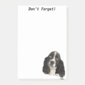 English Springer Spaniel Puppy Post-it Klebezettel (Vorderseite)