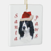 English Springer Spaniel Santa Paws Keramikornament (Rechts)