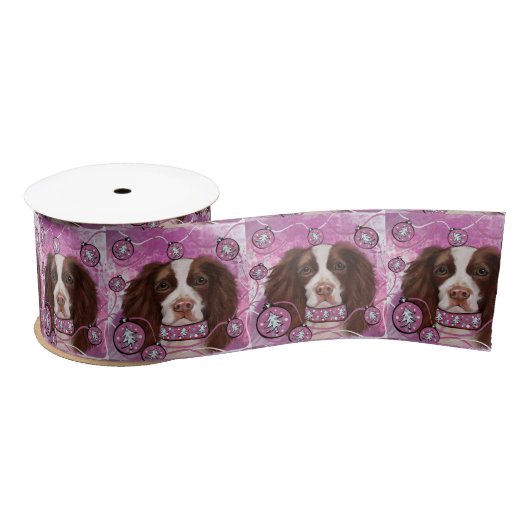 ENGLISH SPRINGER SPANIEL SATINBAND (Spule)