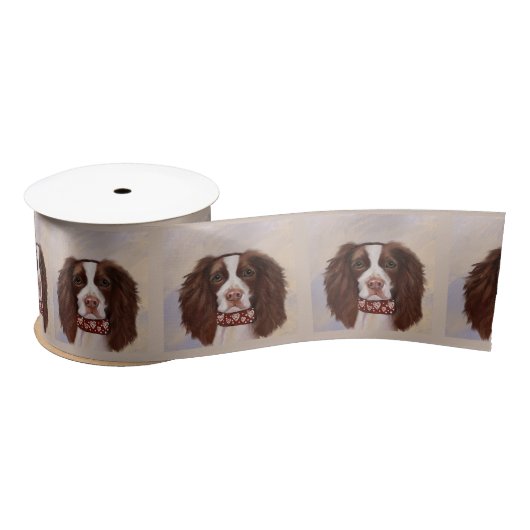 ENGLISH SPRINGER SPANIEL SATINBAND (Spule)