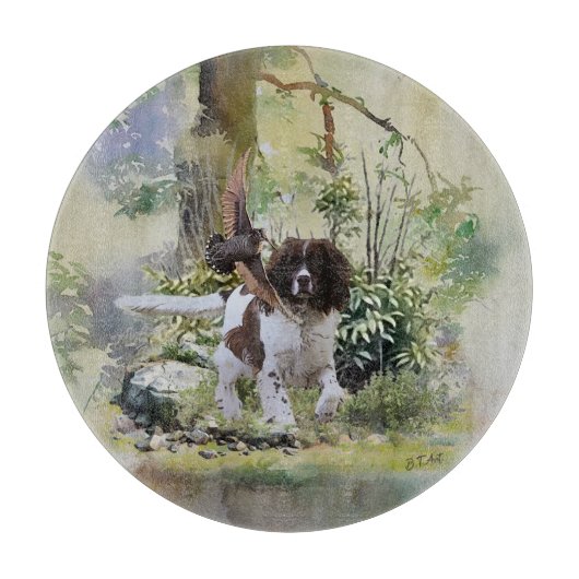 English Springer Spaniel Schneidebrett (Vorderseite)