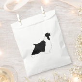 English Springer Spaniel Schwarz-weißes Silo Geschenktütchen (Ausgeschnitten)