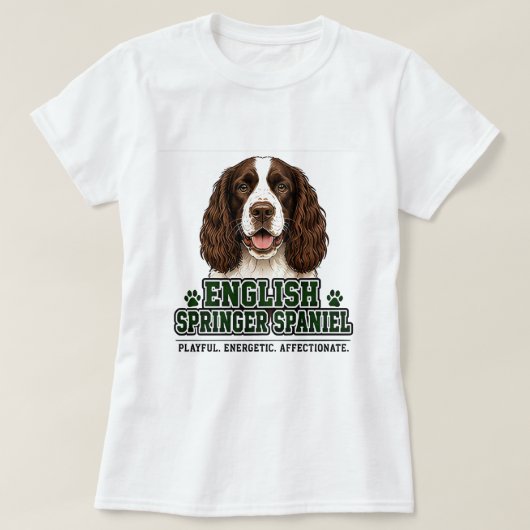 🐾 English Springer Spaniel Stolz 🐾 T-Shirt (Design vorne)