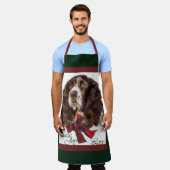 English Springer Spaniel Weihnachtsgeschenke Schürze (Getragen)