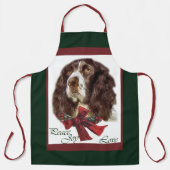 English Springer Spaniel Weihnachtsgeschenke Schürze (Vorderseite)