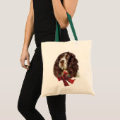 English Springer Spaniel Weihnachtsgeschenke Tragetasche (Vorderseite (Produkt))
