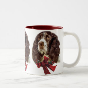 English Springer Spaniel Weihnachtsgeschenke Zweifarbige Tasse