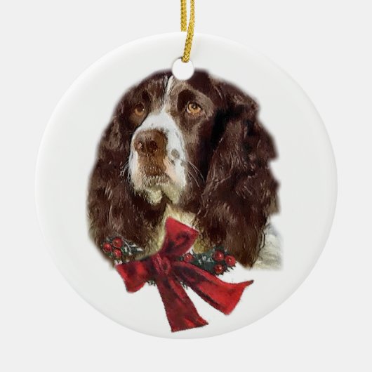English Springer Spaniel Weihnachtsschmuck (Vorne)