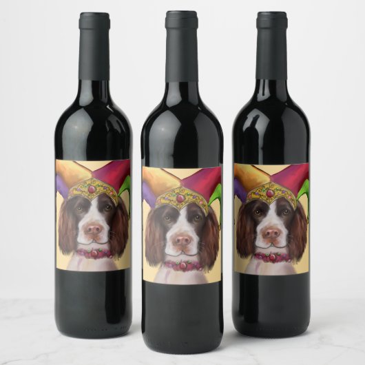 ENGLISH SPRINGER SPANIEL  WEINETIKETT (Flaschen)