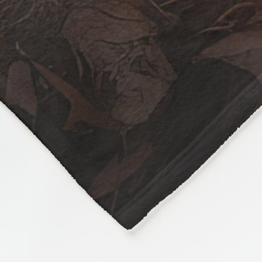 English Springer Spanier Halloween Beängstigend Fleecedecke (Ecke)