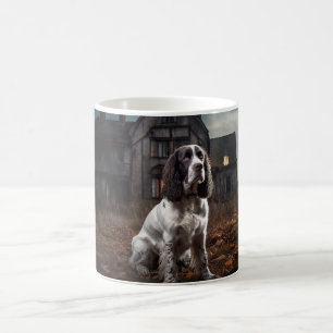 English Springer Spanier Halloween Beängstigend Kaffeetasse