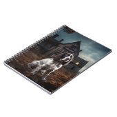 English Springer Spanier Halloween Beängstigend Notizblock (Linke Seite)