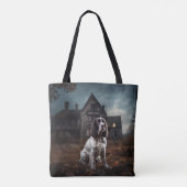 English Springer Spanier Halloween Beängstigend Tasche (Rückseite)