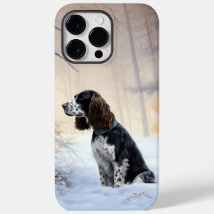 English Springer Spanier Let It Snow Christmas Case-Mate iPhone 14 Pro Max Hülle