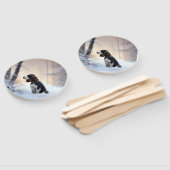 English Springer Spanier Let It Snow Christmas Fächer (Non-assembled)