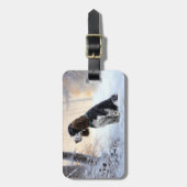 English Springer Spanier Let It Snow Christmas Gepäckanhänger (Vorderseite vertikal)