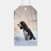 English Springer Spanier Let It Snow Christmas Geschenkanhänger (Vorderseite)