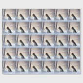 English Springer Spanier Let It Snow Christmas Geschenkpapier (Flach)