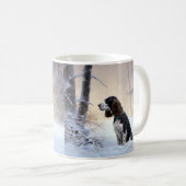 English Springer Spanier Let It Snow Christmas Kaffeetasse (VorderseiteRechts)