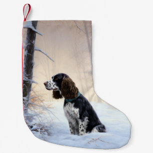 English Springer Spanier Let It Snow Christmas Kleiner Weihnachtsstrumpf