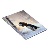 English Springer Spanier Let It Snow Christmas Notizblock (Rechte Seite)