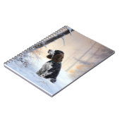 English Springer Spanier Let It Snow Christmas Notizblock (Linke Seite)