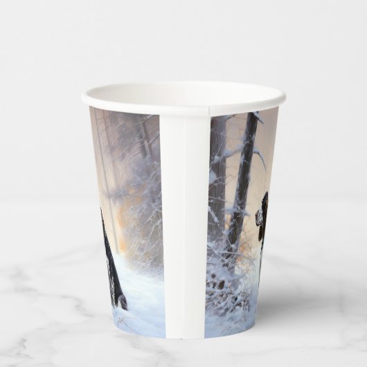 English Springer Spanier Let It Snow Christmas Pappbecher (Rechts)