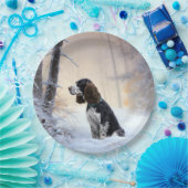 English Springer Spanier Let It Snow Christmas Pappteller (Party)