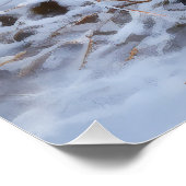 English Springer Spanier Let It Snow Christmas Poster (Ecke)