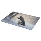 English Springer Spanier Let It Snow Christmas Schneidebrett (Ecke)