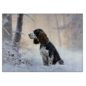 English Springer Spanier Let It Snow Christmas Schneidebrett (Vorderseite)