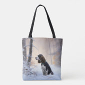 English Springer Spanier Let It Snow Christmas Tasche (Rückseite)