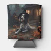 English Springer Spanier Pumpkins Halloween Beängs Dosenkühler (Rückseite)