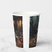 English Springer Spanier Pumpkins Halloween Beängs Pappbecher (Rechts)