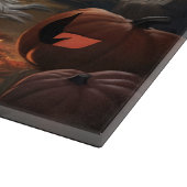 English Springer Spanier Pumpkins Halloween Beängs Schneidebrett (Ecke)