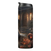 English Springer Spanier Pumpkins Halloween Beängs Thermosbecher (Nach rechts gedreht)