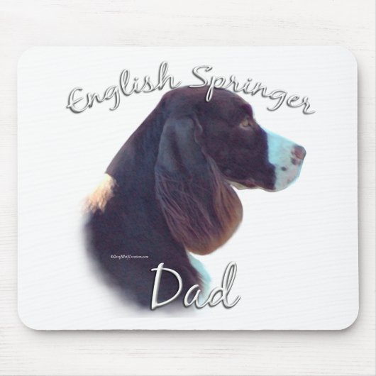 English Springer Spanier Vater 2 Mousepad (Vorne)