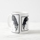 English Springer Spanier Vintag Art Kaffeetasse (Vorderseite Links)