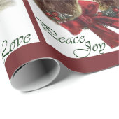 English Springer Spanier Weihnachten Geschenkpapier (Rolleneckpunkt)